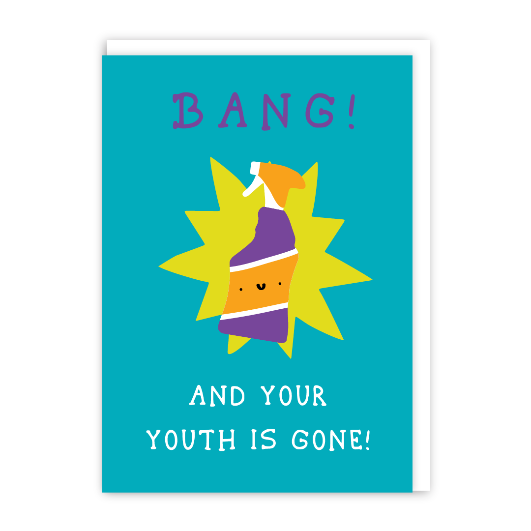Bang Spray Birthday Card