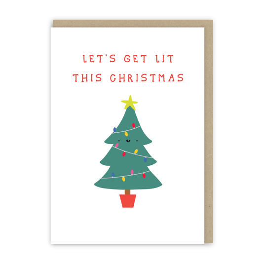 Let's Get Lit Christmas Card