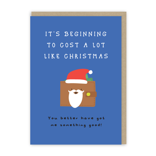 Santa Wallet Christmas Card