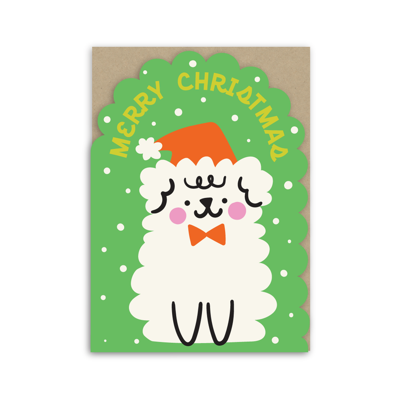 Christmas Dog Christmas Card-zoom-