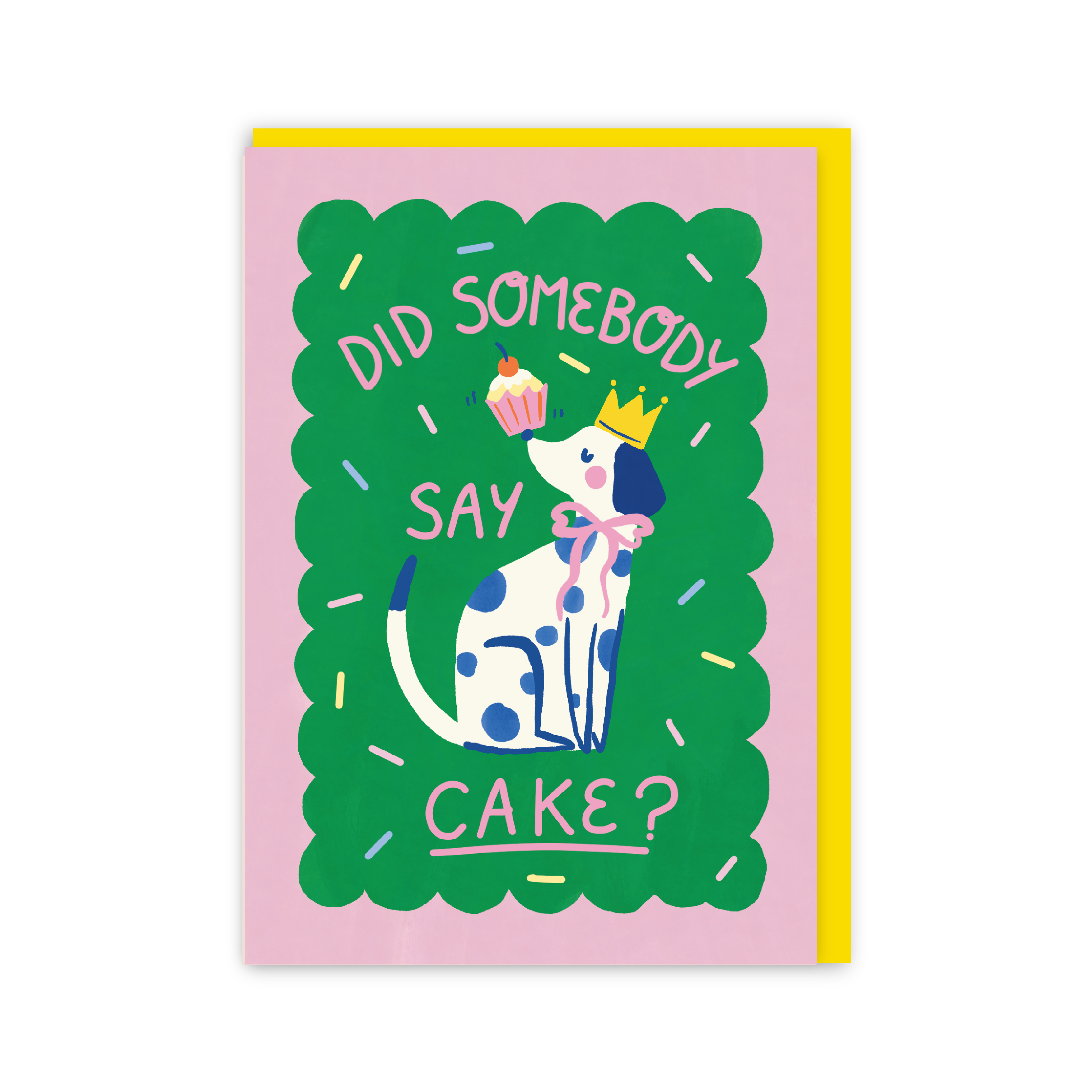 Cake Dog Birthday Card