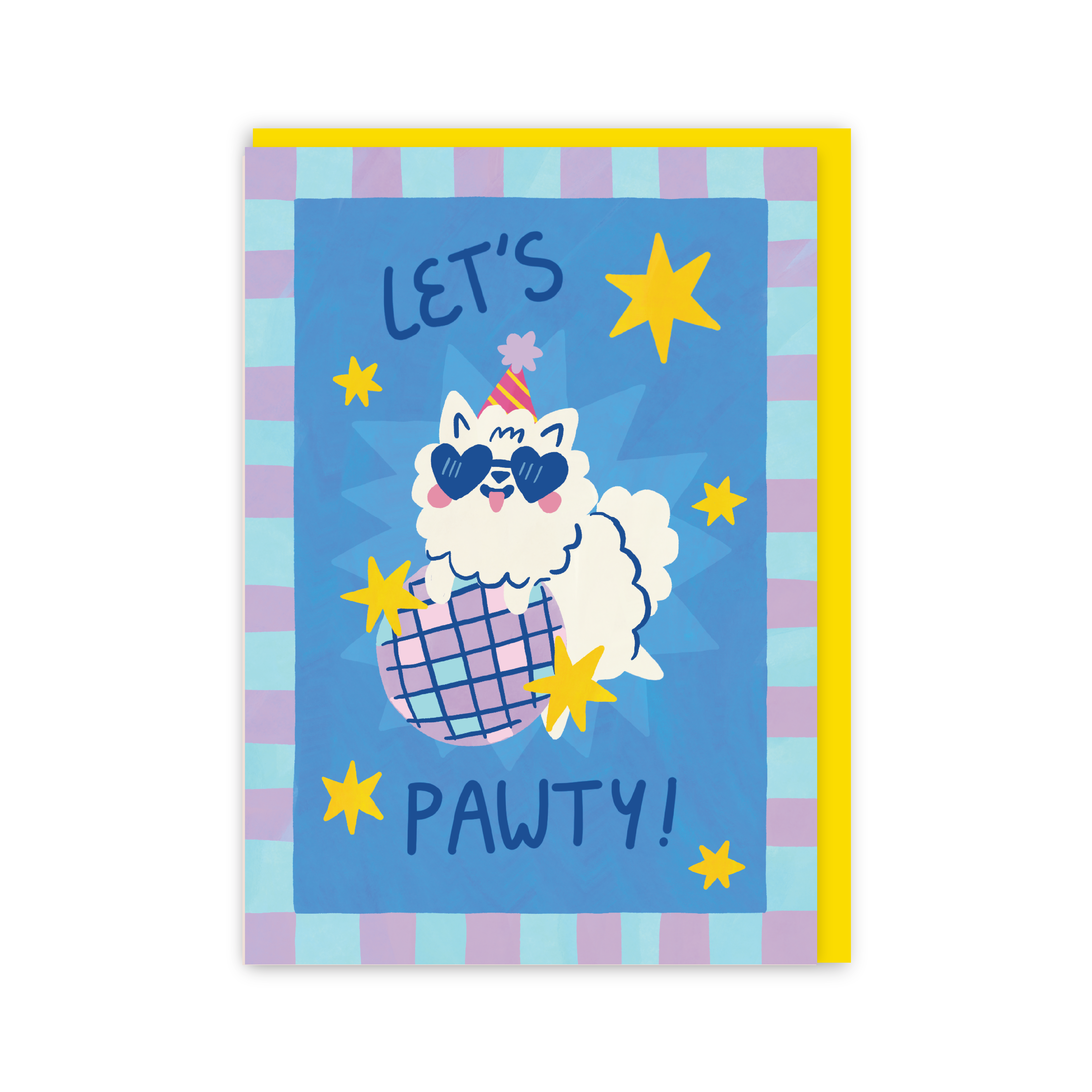 Lets Pawty Disco Card