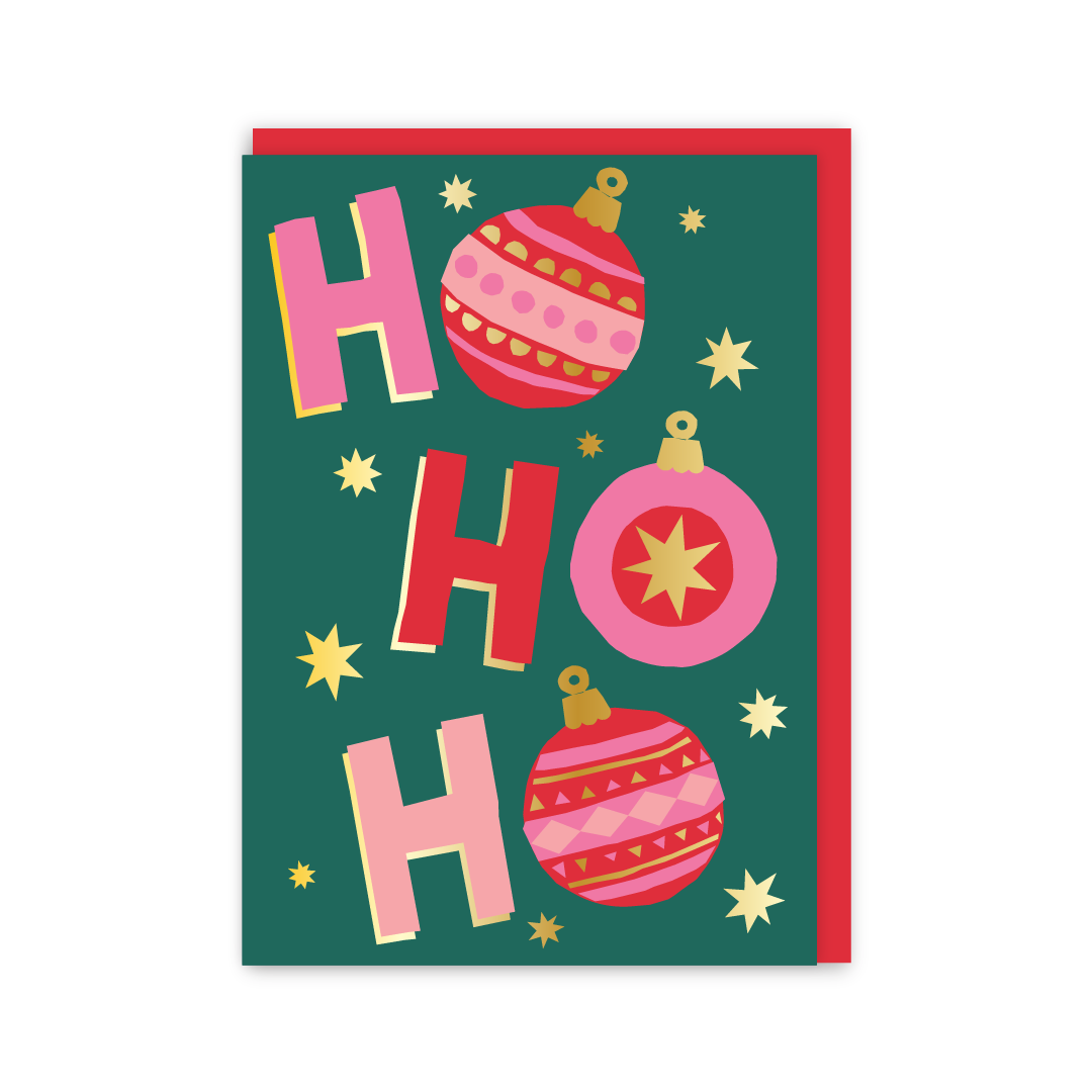 Ho Ho Ho Christmas Card-zoom-1