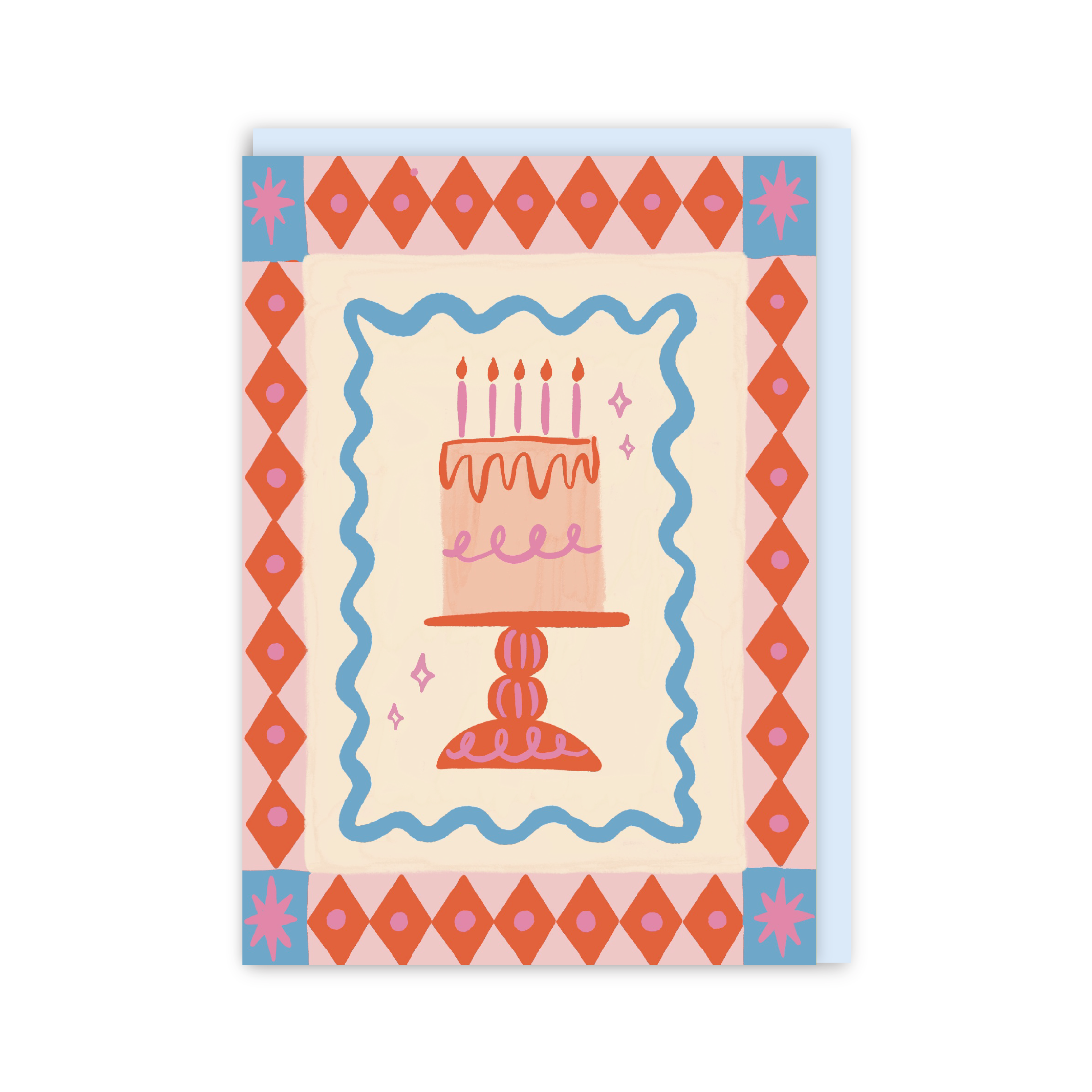 Fancy Cake Birthday Card-zoom-1