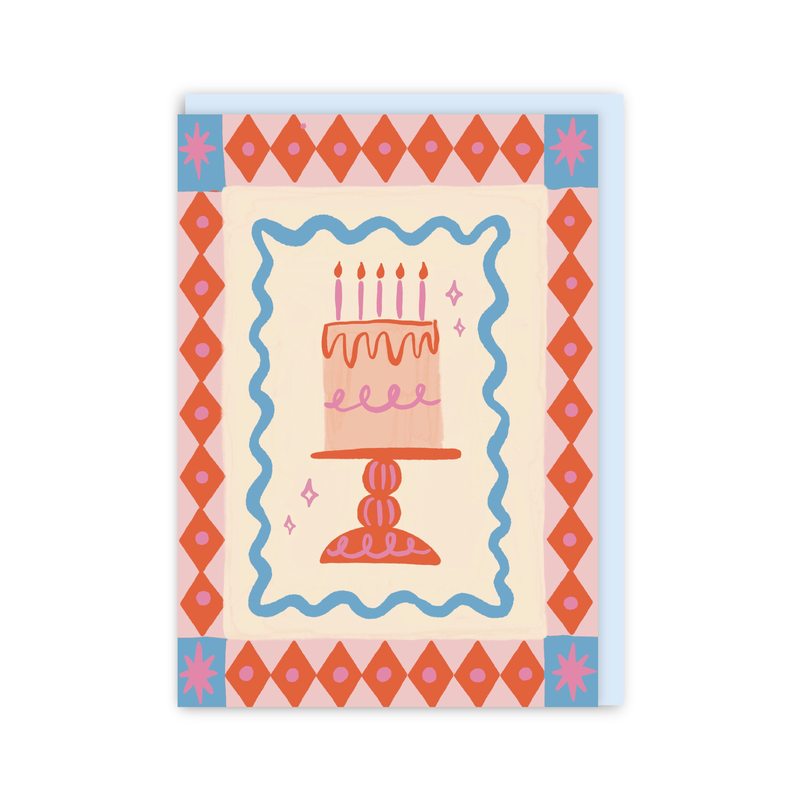 Fancy Cake Birthday Card-zoom-