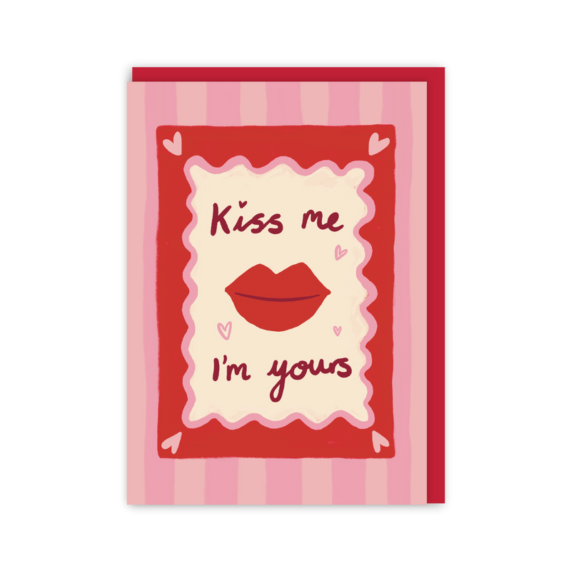 Kiss Me Valentine's Card-zoom-