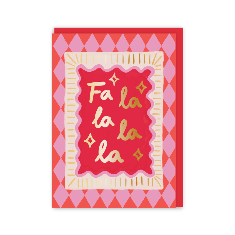 Fa La La Christmas Card-zoom-