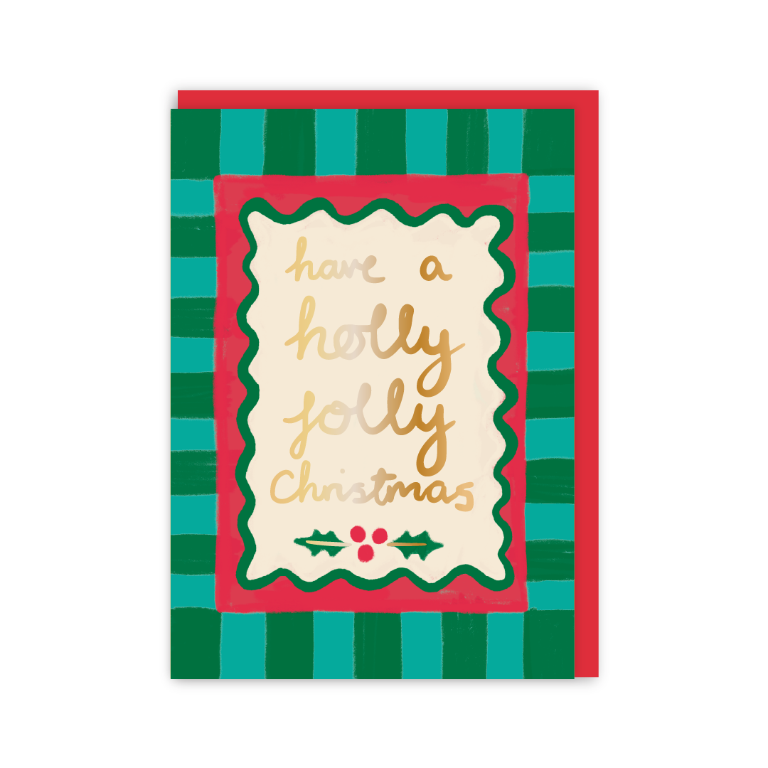 Holly Jolly Christmas Card-zoom-1
