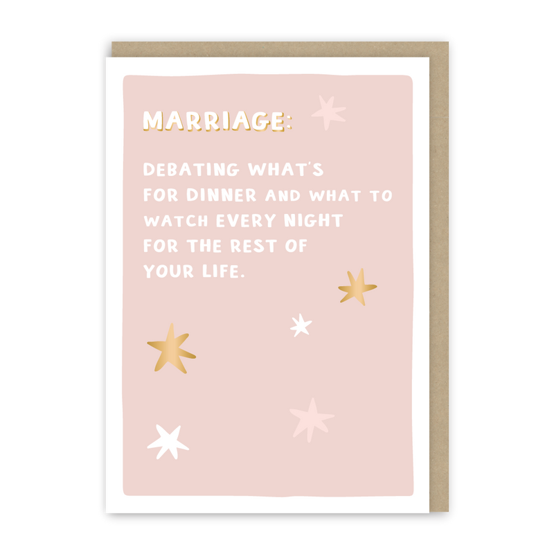Marriage Definition Wedding Card-zoom-