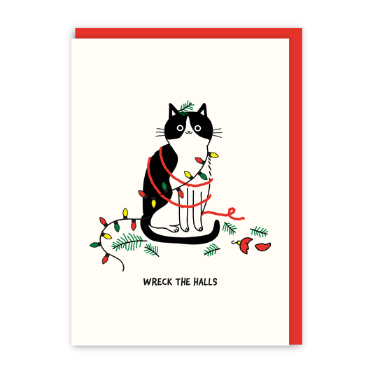 Wreck The Halls Christmas Card