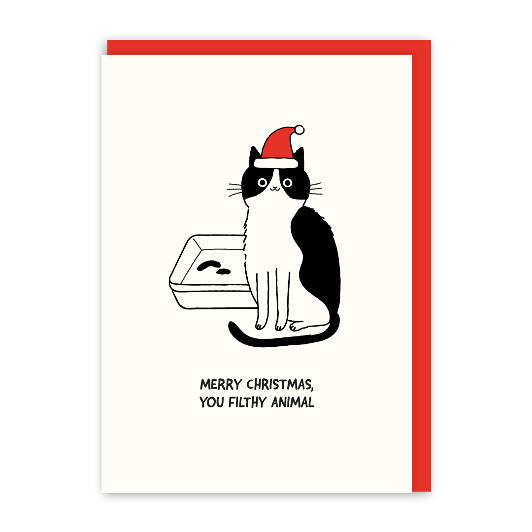 You Filthy Animal Christmas Card