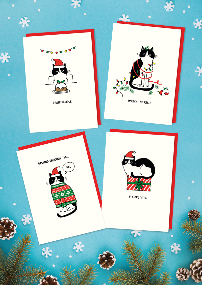 If It Fits, I Sits Christmas Card-zoom-