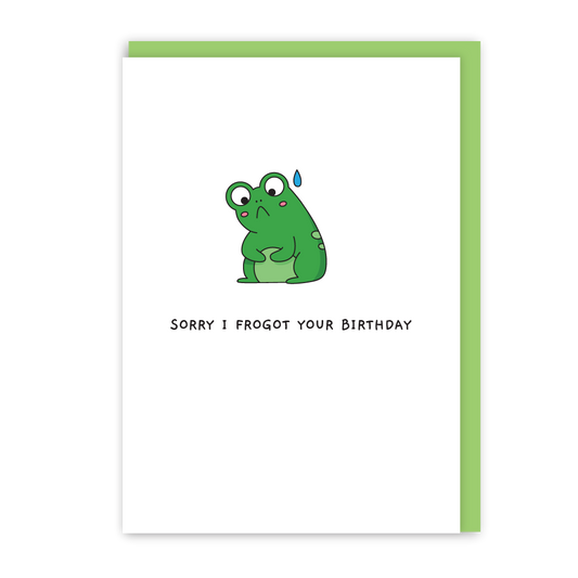 Frogot Your Birthday Card