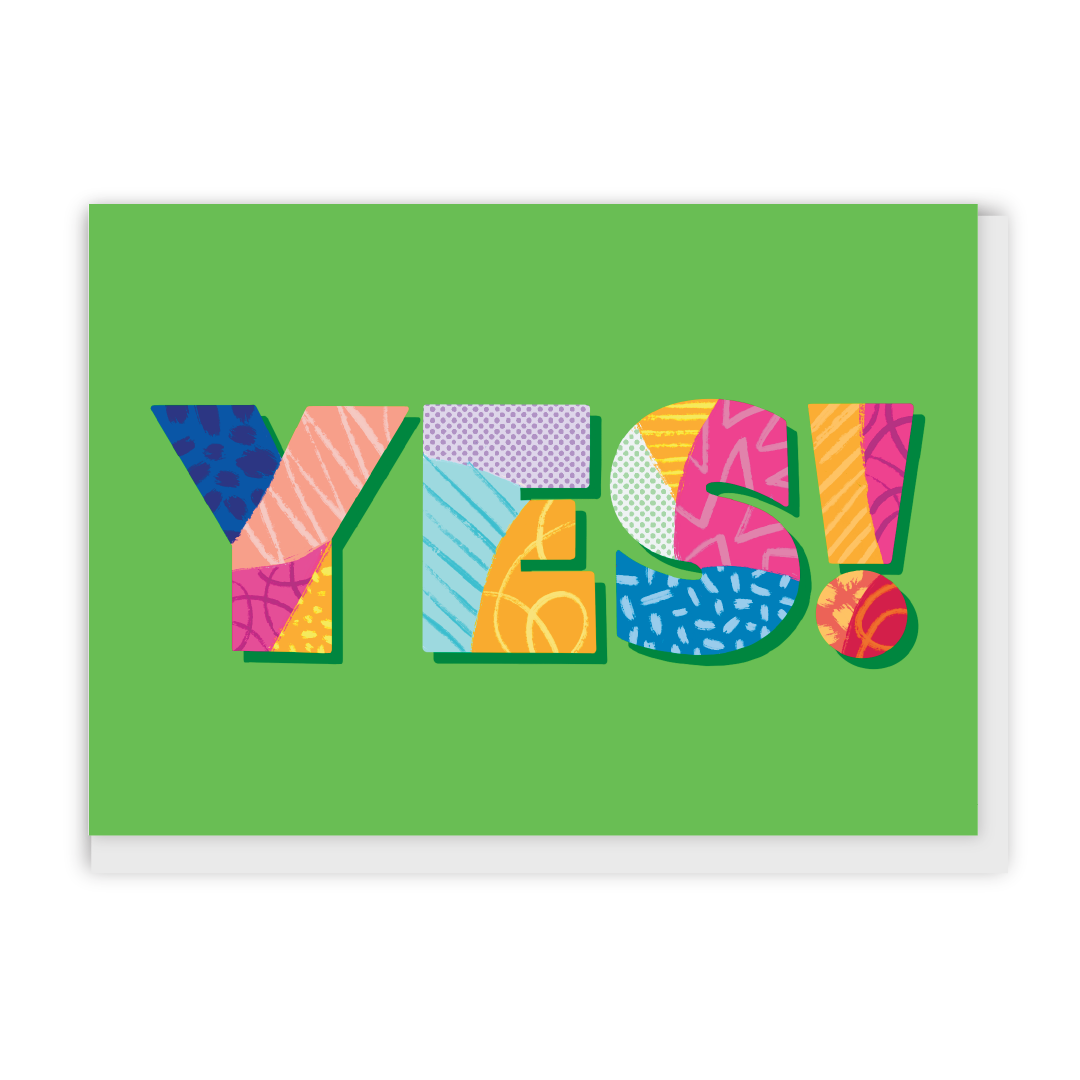 Yes Card Drawing Thoughtful Type