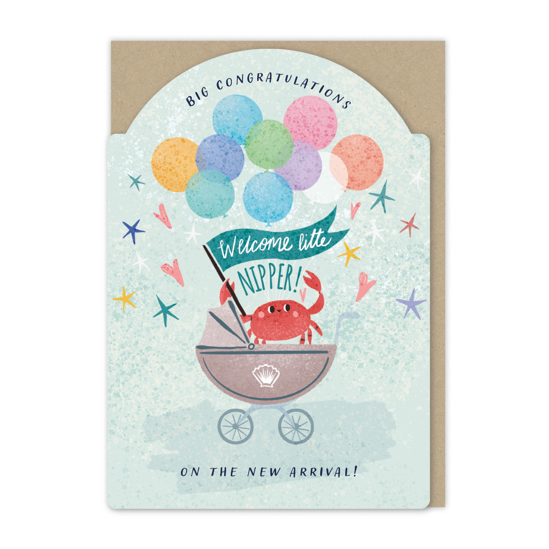 Welcome Little Nipper New Baby Card
