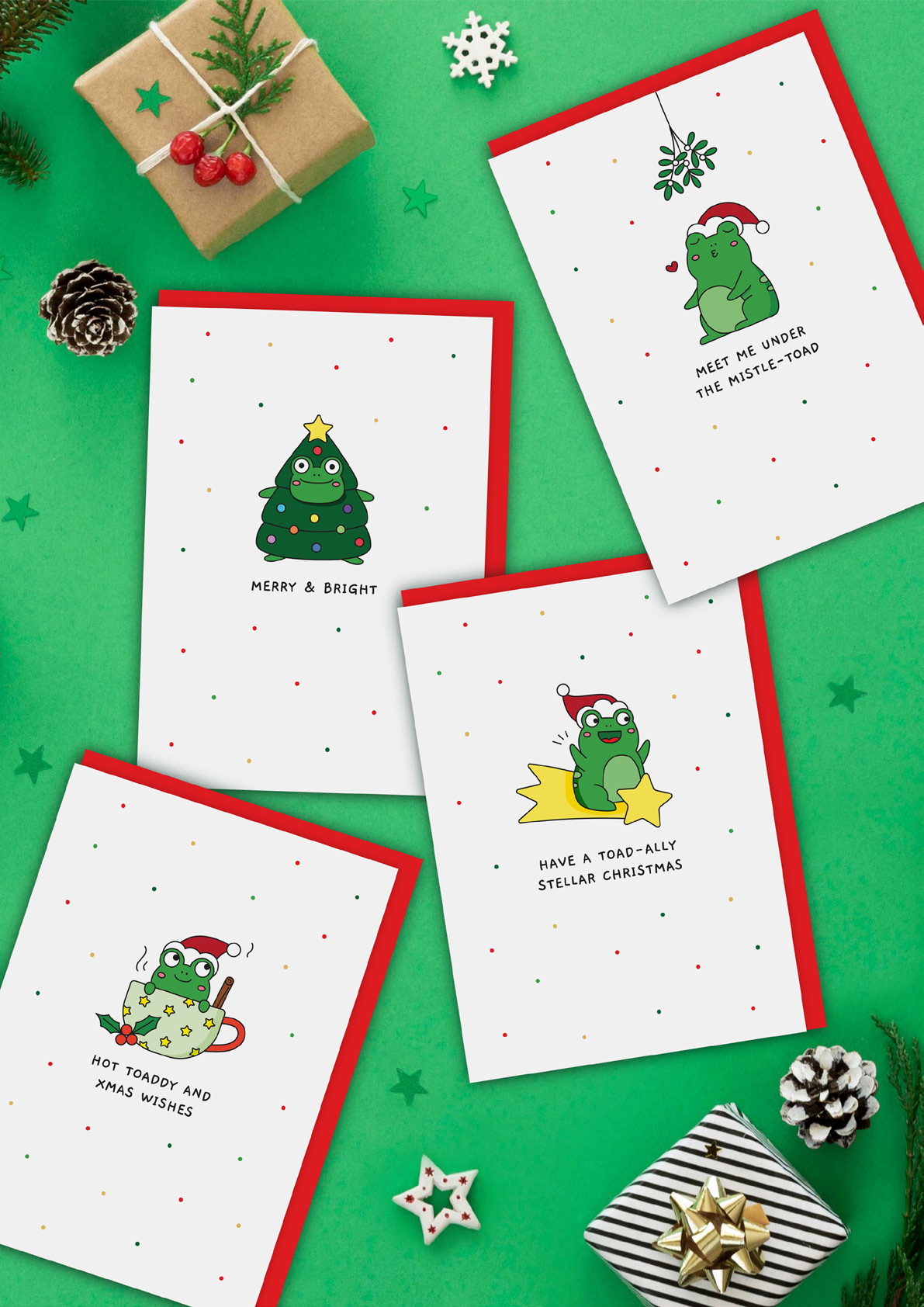 Hot Toady Tod the Frog Christmas Card-zoom-2