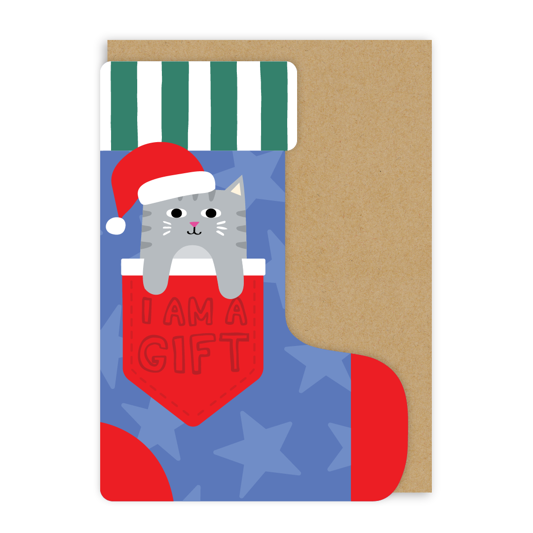 I Am A Gift Cat Card-zoom-1