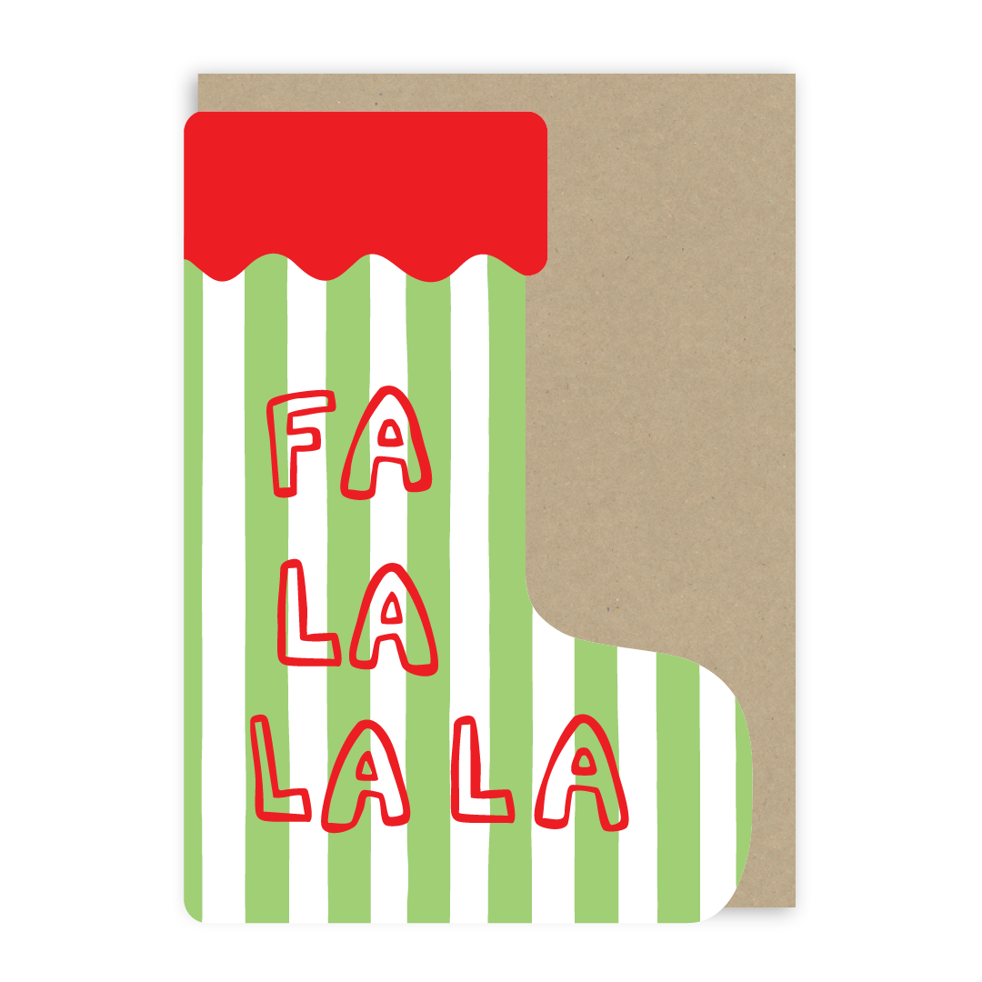 Fa La La Christmas Card-1